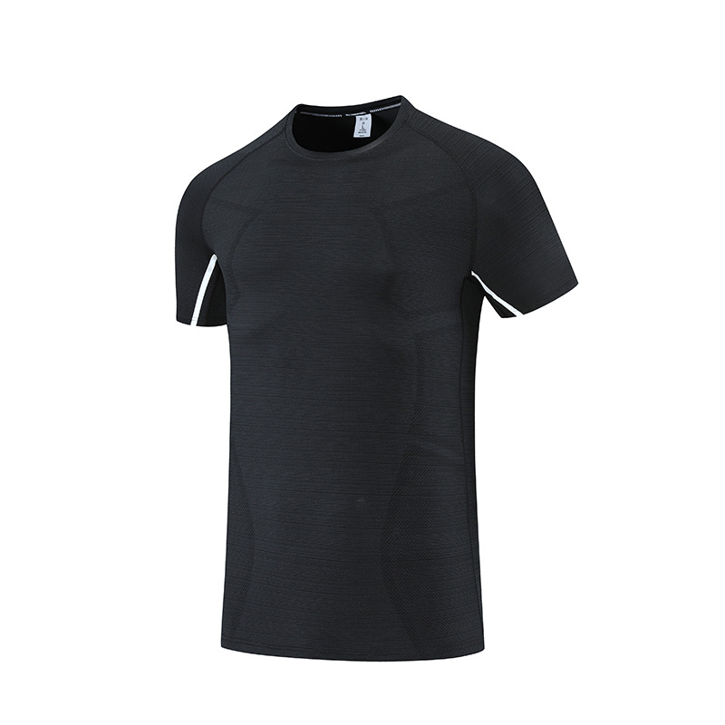 2022 verano transfronterizo hombres deportes casual cuello redondo media manga fitness correr suelta más tamaño camiseta impresa B