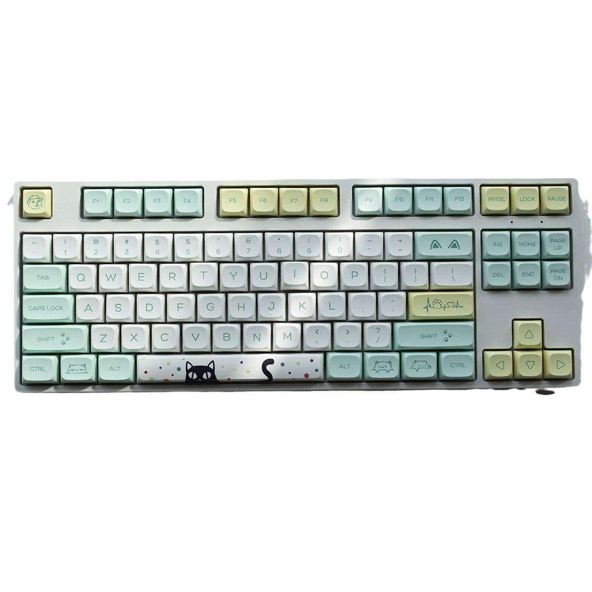 Странный кот: колпачок XDA, материал PBT, подходит для 108/104/100/98/87/82/68/64/61