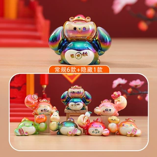 抖音同款网红解压玩具福运蟹盲盒创意礼品办公室桌面吉祥物