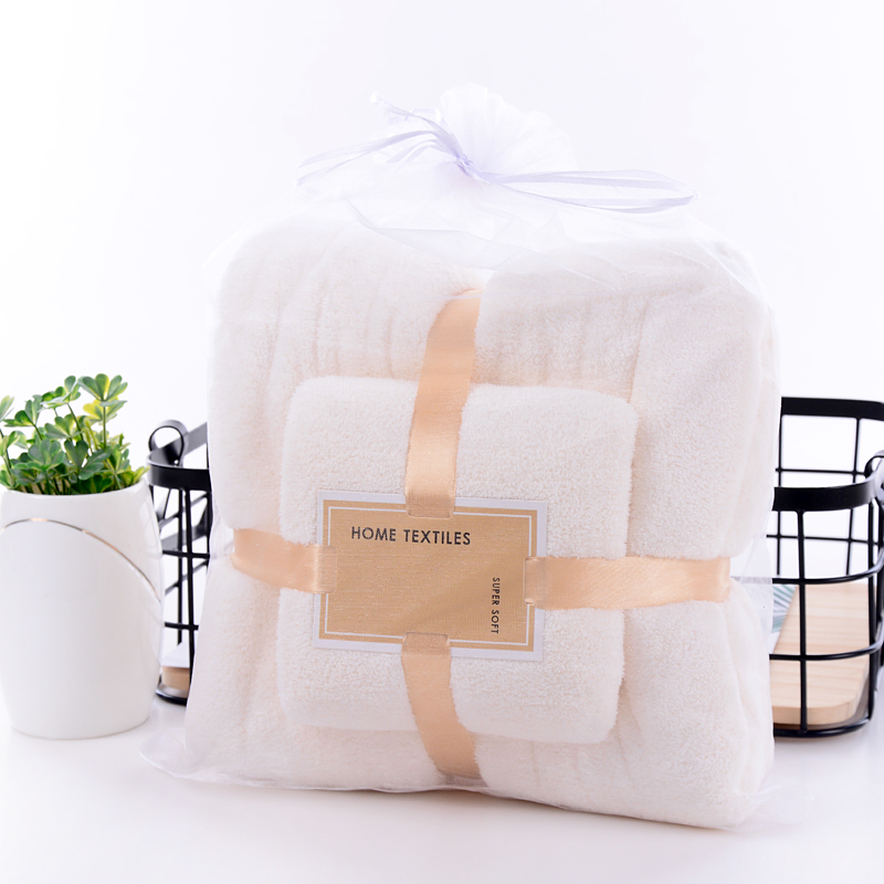 Japón de alta densidad toallas de coral toallas de baño de dos piezas conjuntos de baño doméstico para adultos envueltos en el pecho más suave que el algodón absorbe agua