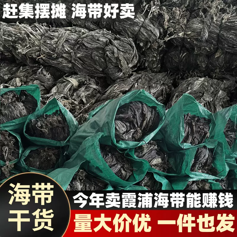 优质海带干10斤精品海带干货福建霞浦特产级昆布煲汤高倍泡发批发