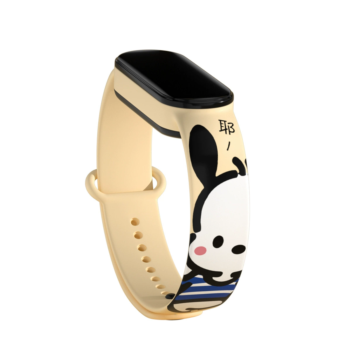 Cartoon waterproof creative electronic watch for swimming, Korean style, simple and elegant design