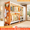 White orange - total length 205*depth 60*height 200cm [including the entire hole board + dust-proof curtain*2+clothes rail*3]