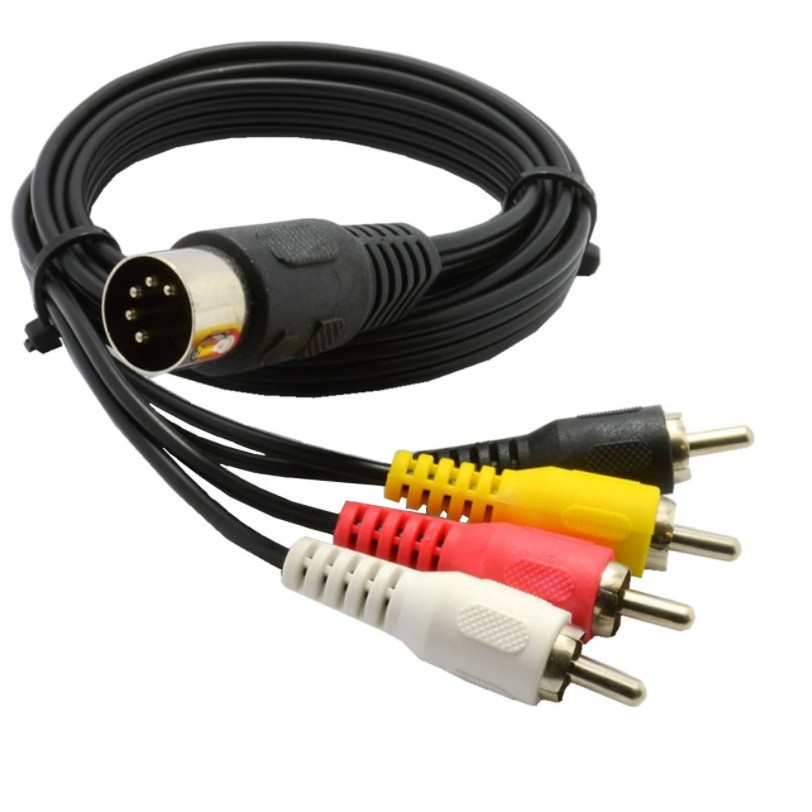 5-pin Din To 4rca Lotus Old Audio Equipment Adapter Cable 4rca Lotus...
