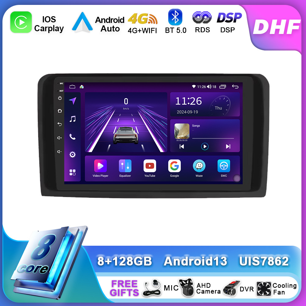 Mercedes ML üçün 9 düymlük Android avtomobil naviqatoru