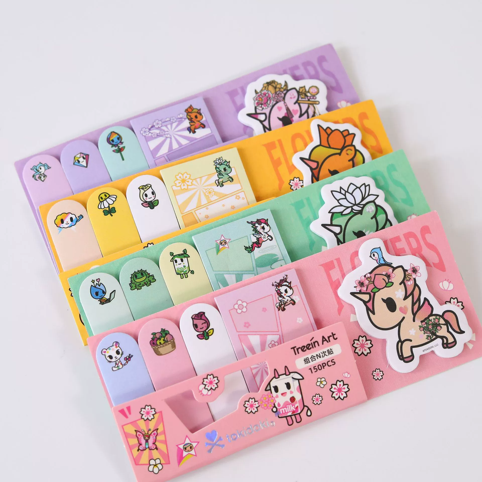 Китайский Фанг Tokidoki Цветочный мир Комбинация синдром N раз паста для наклеек с изображениями мультфильмов удобство 60 пачек/коробок
