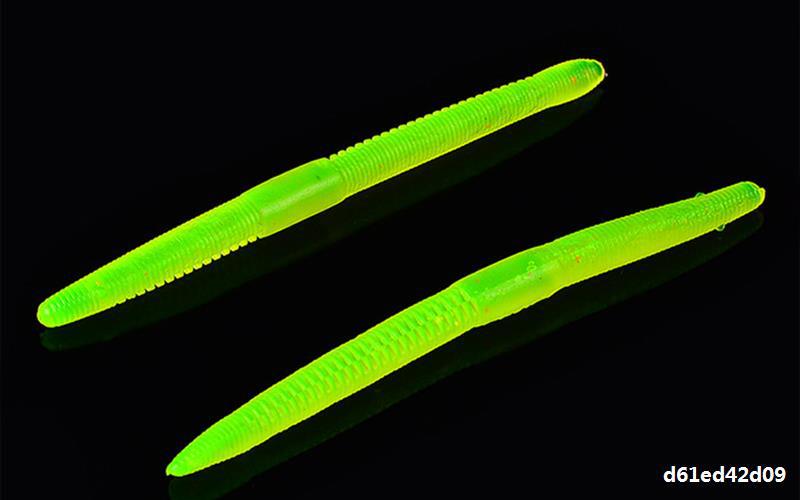 10 PCS Worms Fishing Lures Soft Plastic Worms Baits Fresh Water Bass Swimbait Tackle Gear