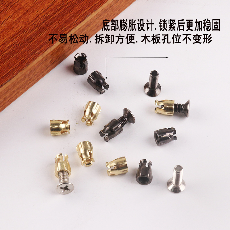 ヒンジ専用ナット膨張開口ねじ皿/平頭ねじ6-m4 * 12ねじ家具金物卸売り|undefined