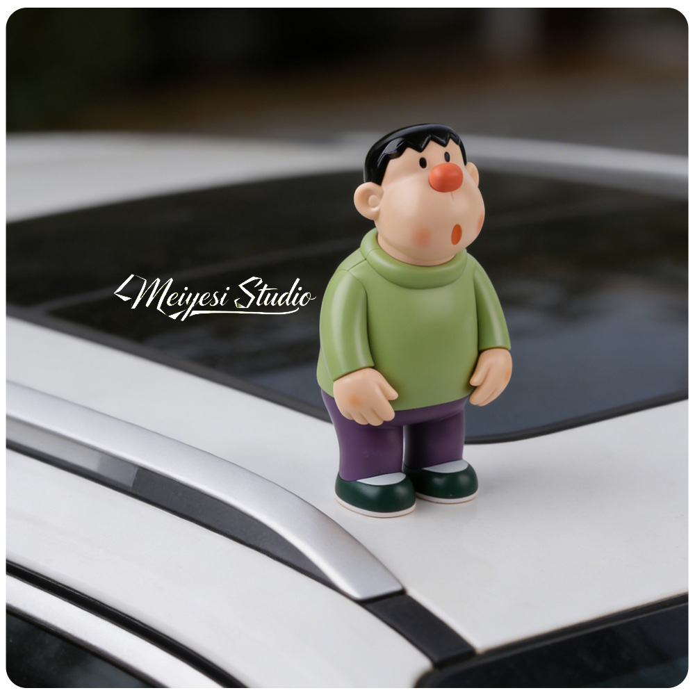Fat Tiger debuta en la versión Q, el lindo modelo de figura de tigre gordo, el escritorio del hogar, las decoraciones del automóvil, las muñecas lindas
