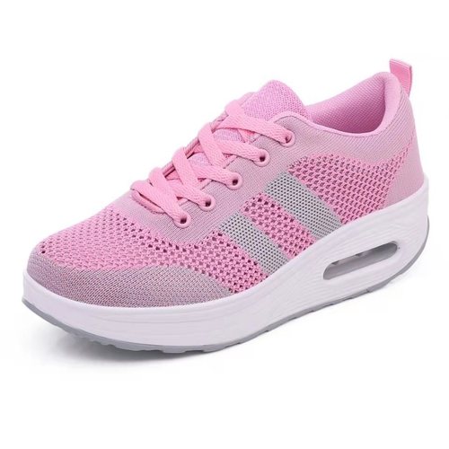 Spring mesh women's platform shoes air-cushion rocking shoes casual fashion versatile cross-border foreign trade women's shoes