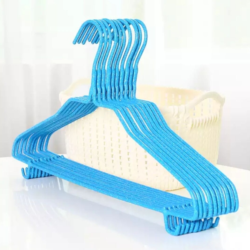 Clothes Hanger Dormitory Drying Hanger Dip Plastic Hanger Household Hanger Clothes Hanger Storage Hanger Adult Bold Hanger