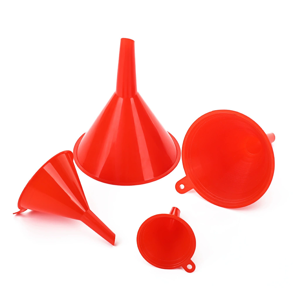 Plastic small handheld funnel, direct factory sales