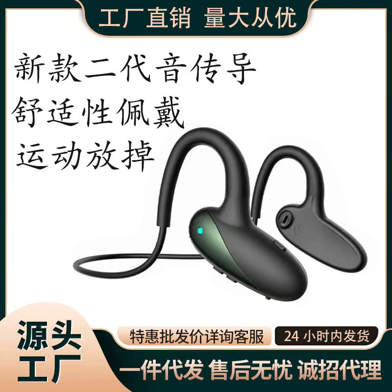 Deportes de conducción de aire auricular Bluetooth la conducción de aire no puede ser arrojado fuera sin lastimar oídos Super larga resistencia fábrica al por mayor