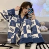 FM long -sleeved dark blue Vini bear