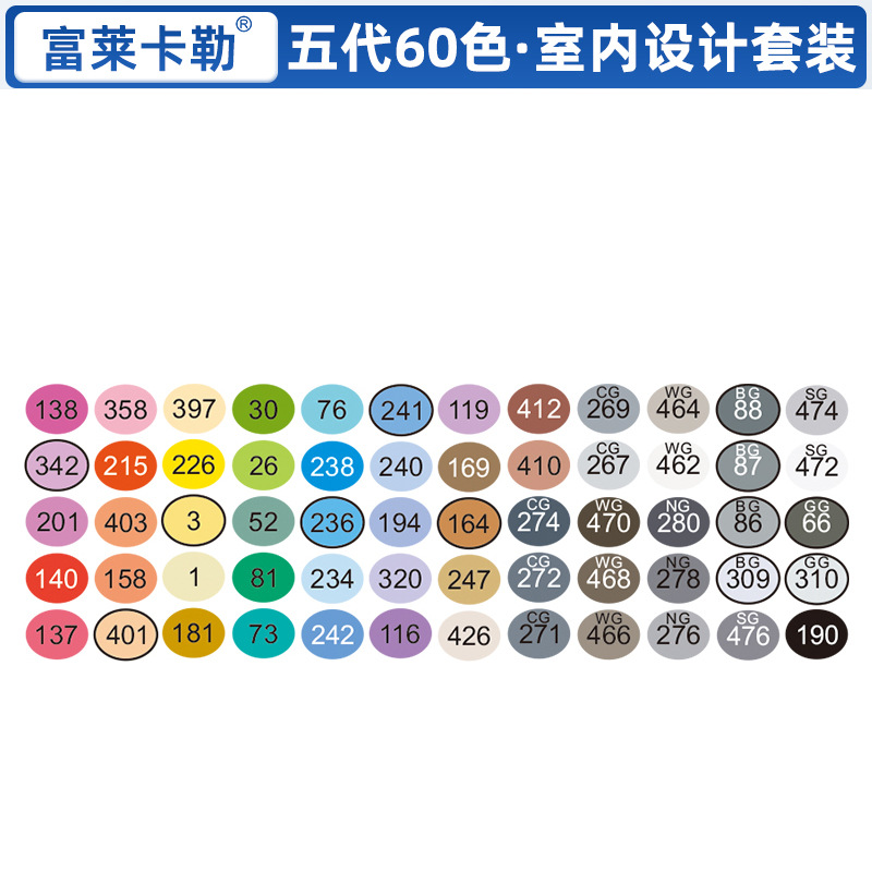 Cinco generaciones de interiores 60 colores