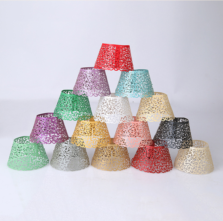 创意精致马芬蛋糕纸杯 耐高温装饰烘焙面包托 激光镂空蛋糕围边