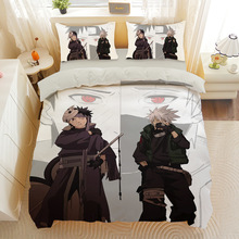 火影忍者四件套学生宿舍儿童三件套1.8米带土鸣人床单1.2被套床品
