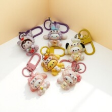 可爱变装三丽鸥钥匙扣树脂少女心学生书包挂件闺蜜礼物卡通挂饰