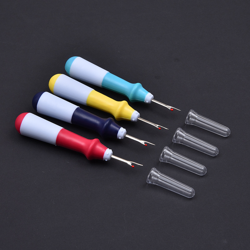 锋利双色包胶小号拆线刀十字绣拆线器手工开扣眼挑线器定制针线