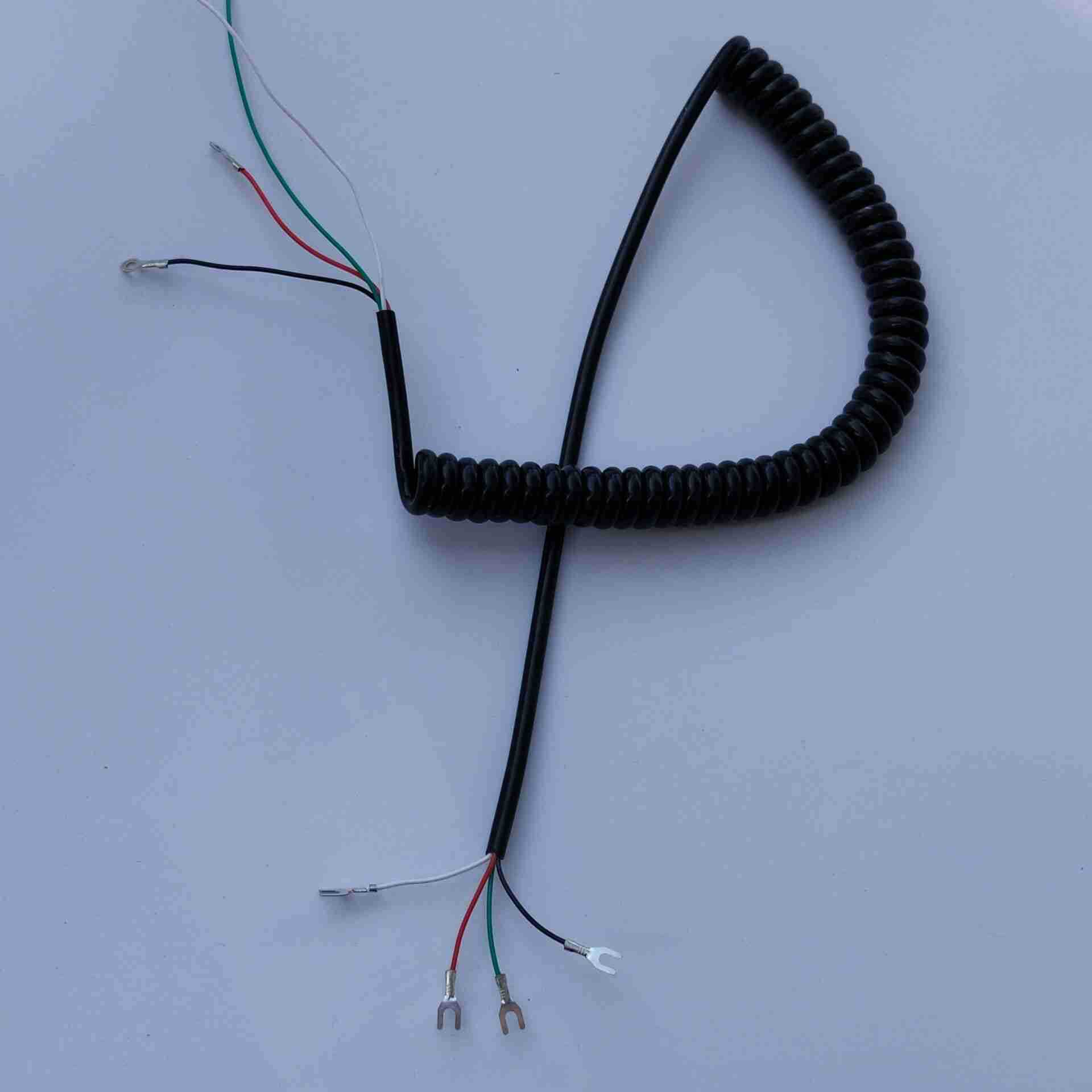 电线电缆PU弹簧线9芯10芯12芯的螺旋线网3芯1.5平方2.5平方现货厂