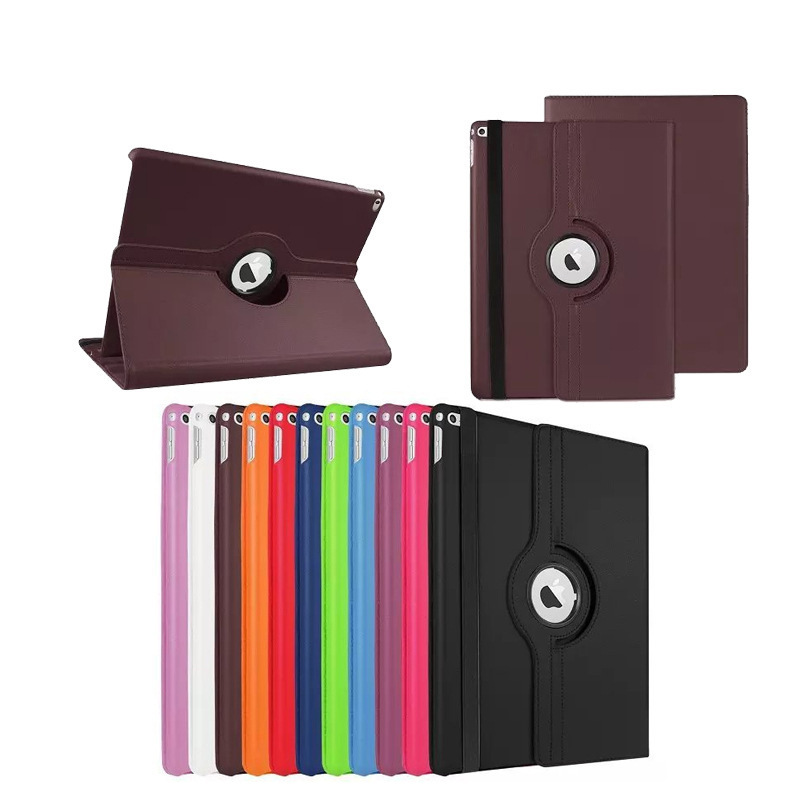 Suitable for ipad Pro12.9 litchi pattern rotating protective case 12.9 tablet hibernation case leather case batch