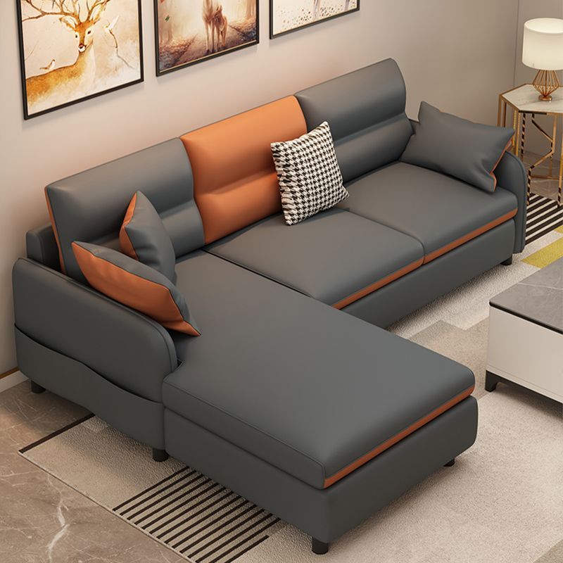 2025 New Sofa Cat Claw Leather First Layer Cowhide Home Small Apartment Living Room Modern Simple Chaise Combination Wholesale