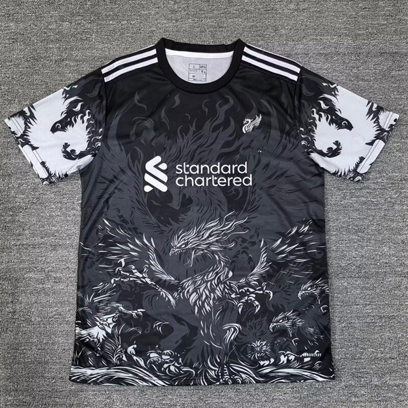 新款25-26足球俱乐部利物浦球迷运动t恤利物浦特别版足球上衣|undefined