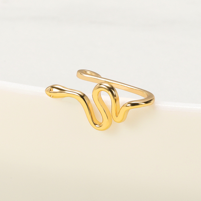 New Style Non-porous Piercing Clip Nose Ring Popular Snake-shaped Fake Nose Ring Wholesale display picture 3