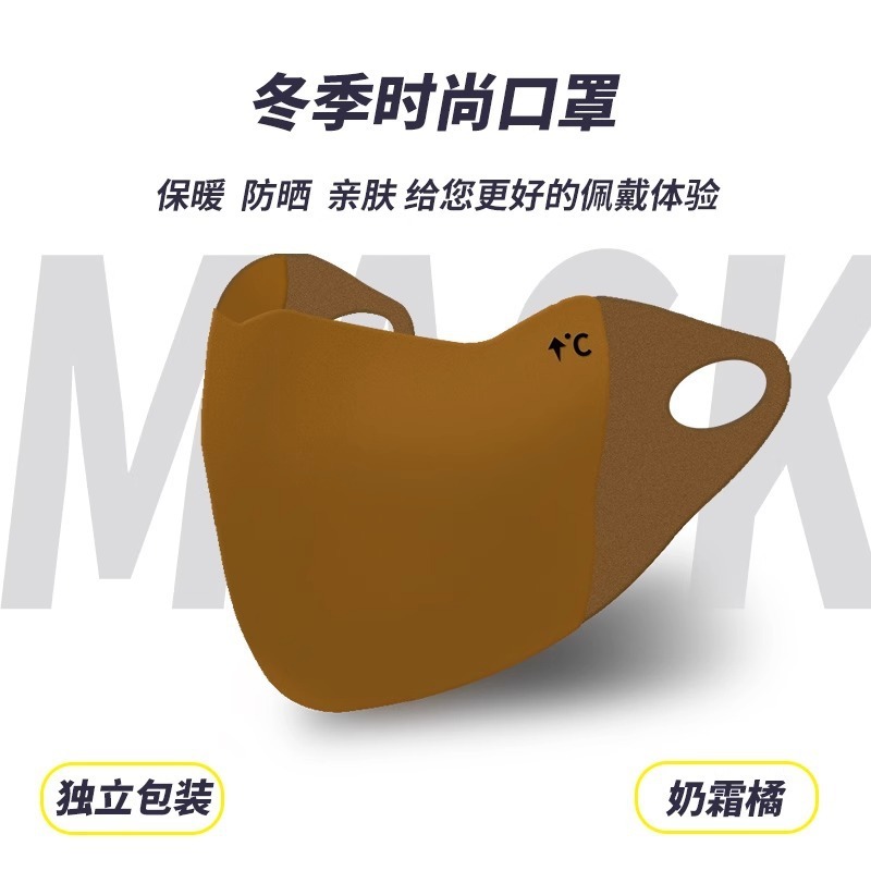 美拉德口罩女高颜值冬季骑行防风秋冬季保暖口罩新款|undefined