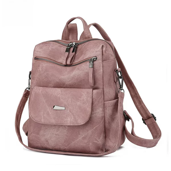 Zhenli Cross-Border Wholesale Large-Capacity Cross-Border Women's Casual Backpack Double Shoulder Women's Bag Retro Backpack for Women