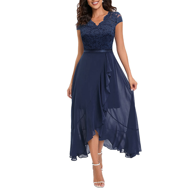European and American New Foreign Trade Amazon Banquet Dress Long Skirt Party Evening Dress Bridesmaid Dress Plus Size Dress