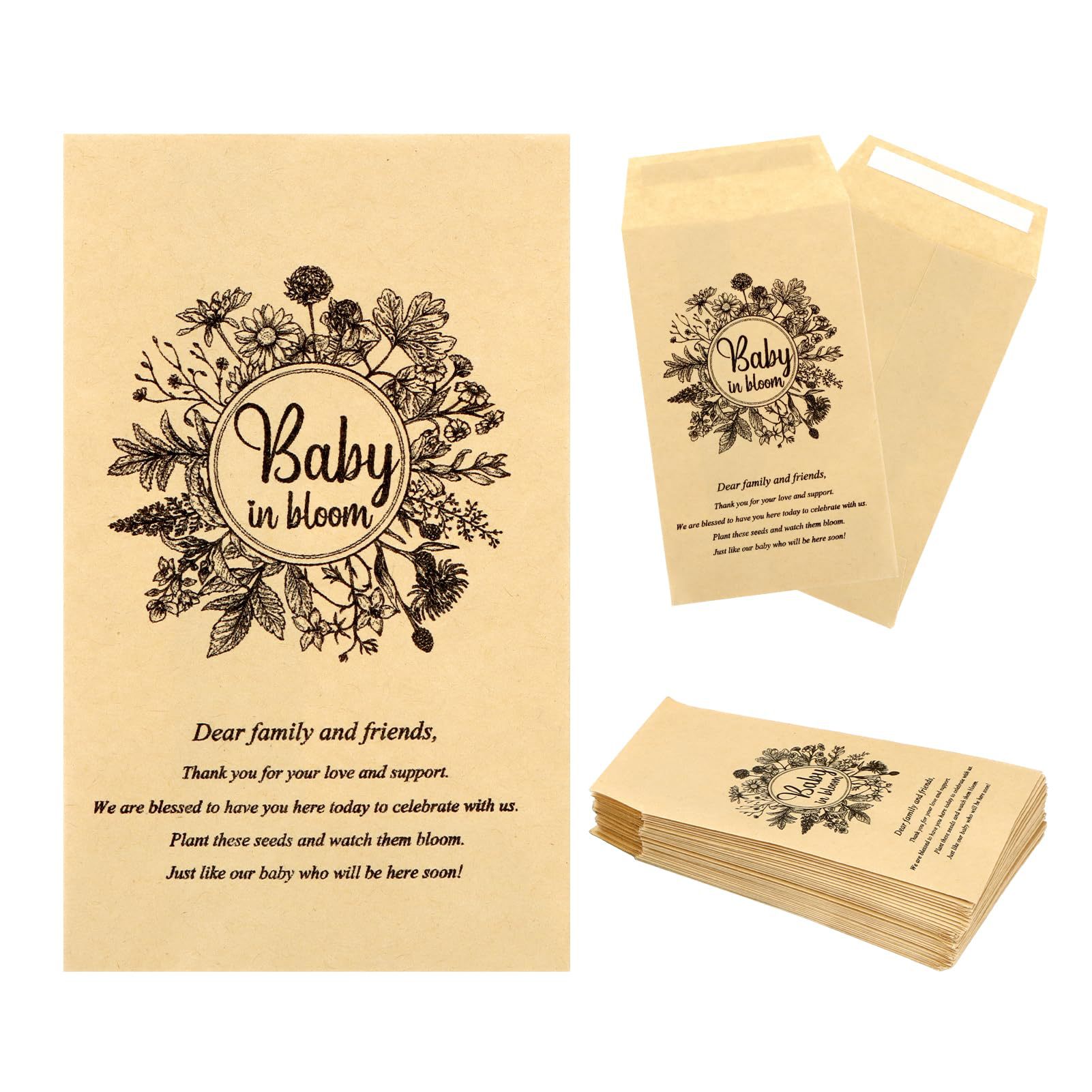 Serie de semillas Bolsa de papel kraft Vintage INS estilo bolsa de semillas protección del medio ambiente sin plástico venta caliente transfronteriza mini sobre