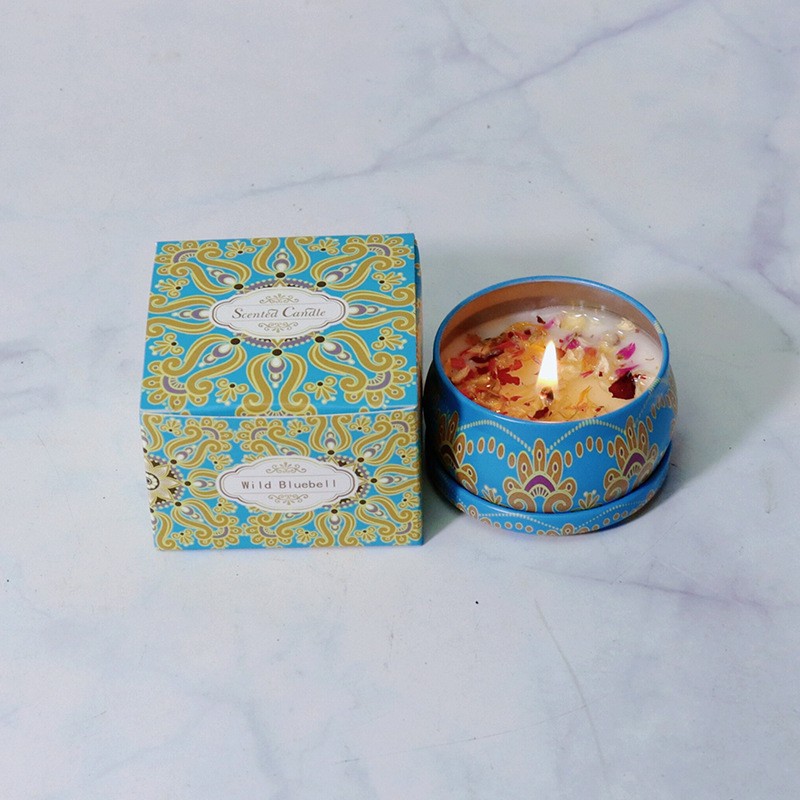 Campana de viento azul d203 - con una sola caja de color