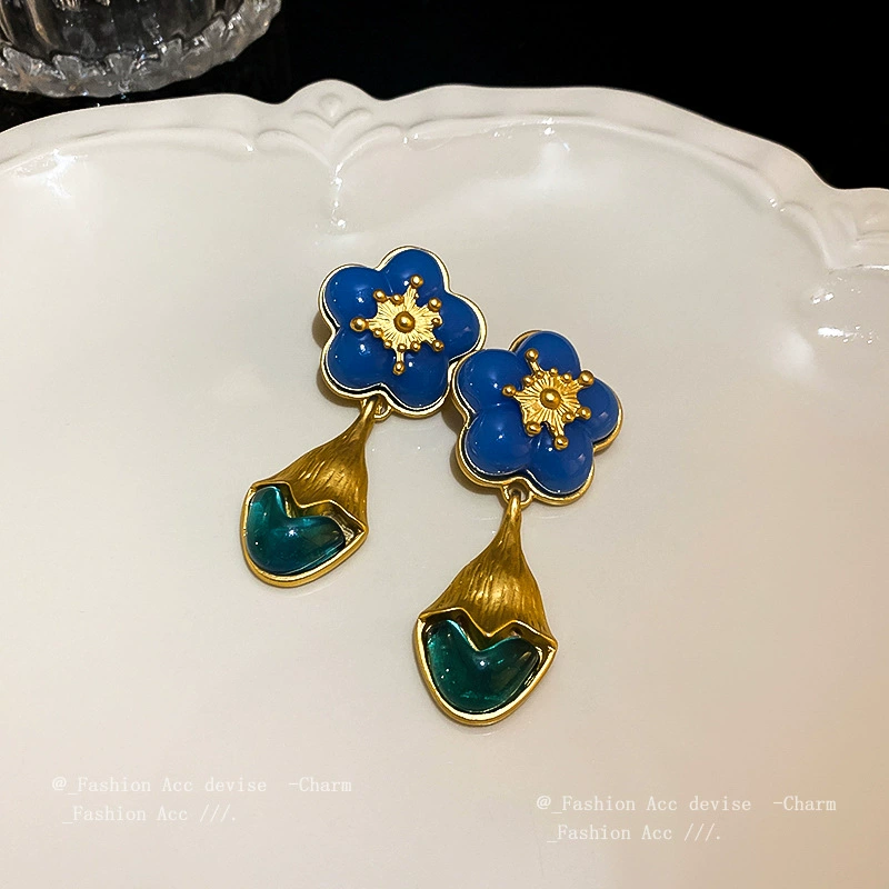 Серебряная игла из жемчуга, ретро серьги, стиль высокого качества, стиль лёгкой роскоши, оптовая