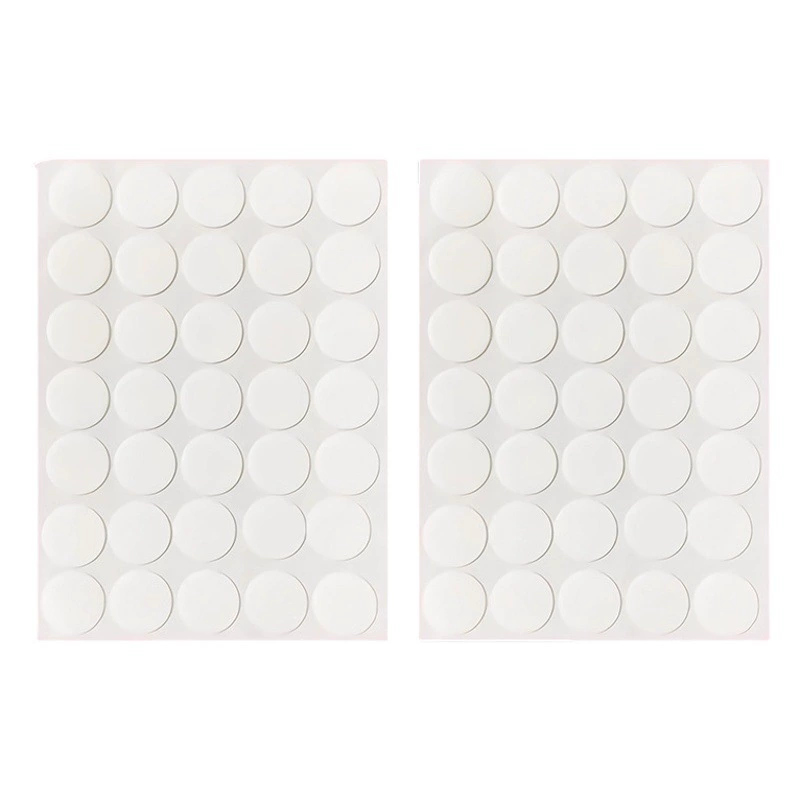 Прочные прозрачные нано-наклейки-дотики с клеевой основой, круглые, без следов, двусторонняя лента, акриловая двусторонняя пленка