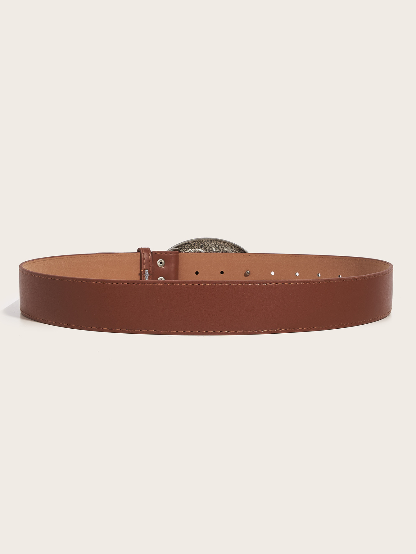 128g Weight Belt Classification 1 Piece Quantity Casual, Daily Occasion Pu Leather, Alloy Material Solid Color Pattern Women's Gender Retro Style Retro Solid Color Pu Leather Alloy Women's Leather Belts 3