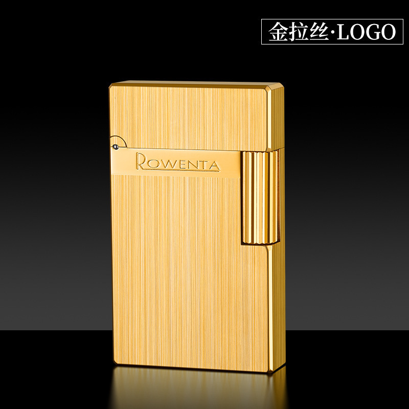 幸運達灯油ライターR10純銅製サイドスライドクリアサウンドライトプレートメンズライター人気商品|undefined