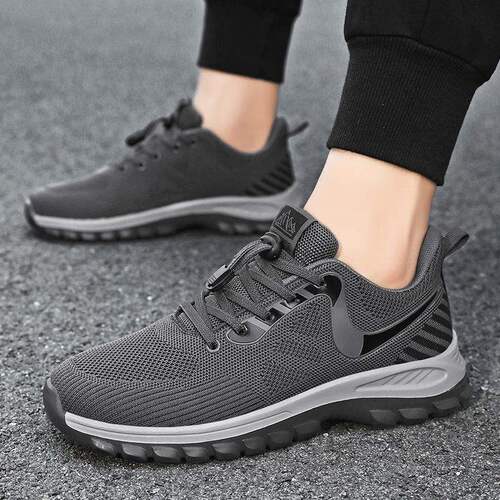 Women's Spring and Autumn Air-Permeable Anti-Slip Soft Sole Mesh Mother's Middle-Aged Elderly Footwear Exercise Sneakers Leisure Walking Shoes