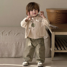 儿童套装2025秋装新款宝宝卡通上衣外套春秋T恤休闲裤子外出服a类