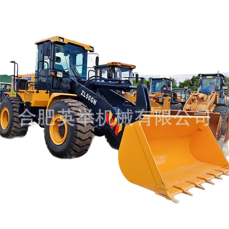 Cargadora de comercio exterior ZL50GN XCMG Liugong cargadora grande noventa por ciento nueva cargadora de 5 toneladas 50 ingeniería de carretillas elevadoras