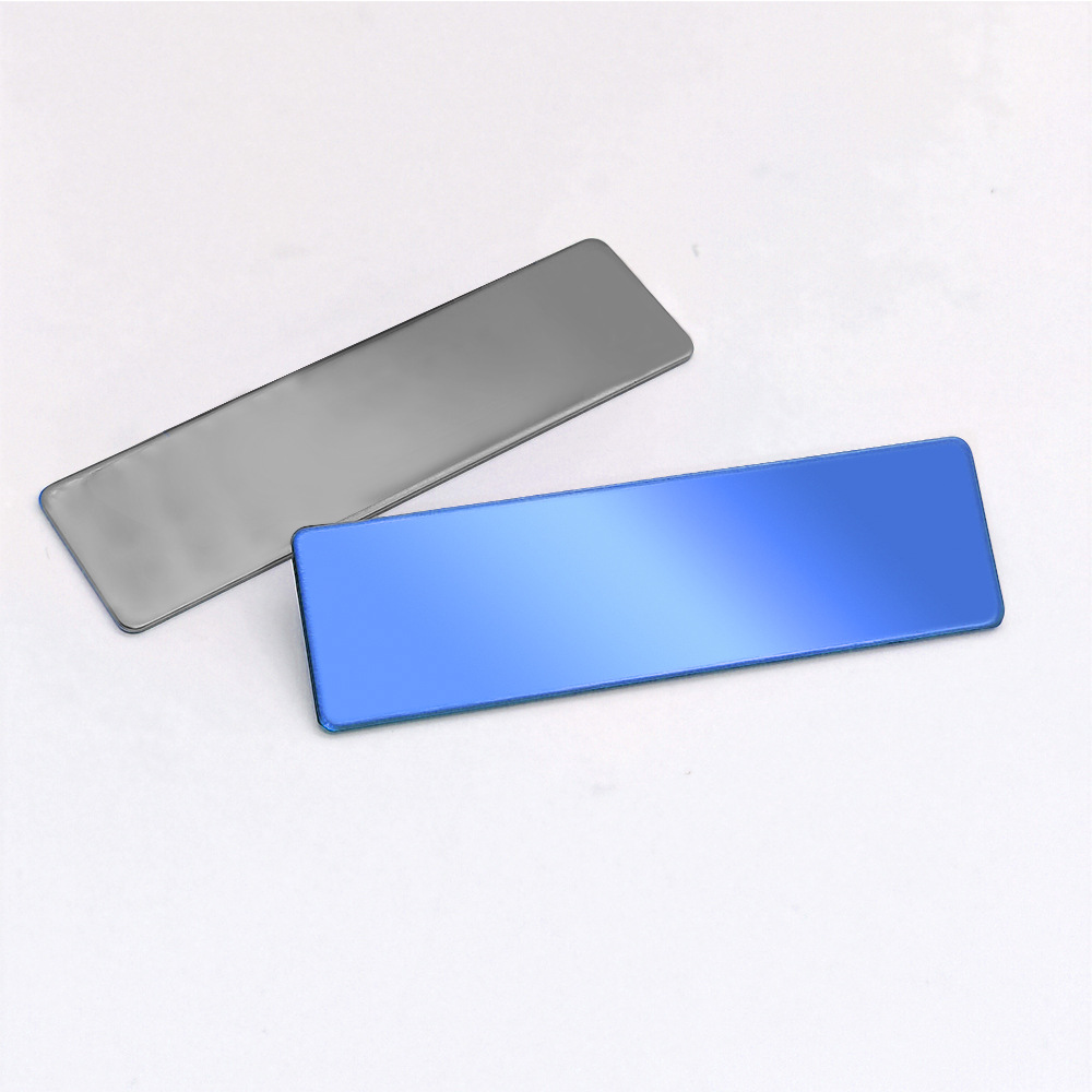 Синий, зеркальный эффект