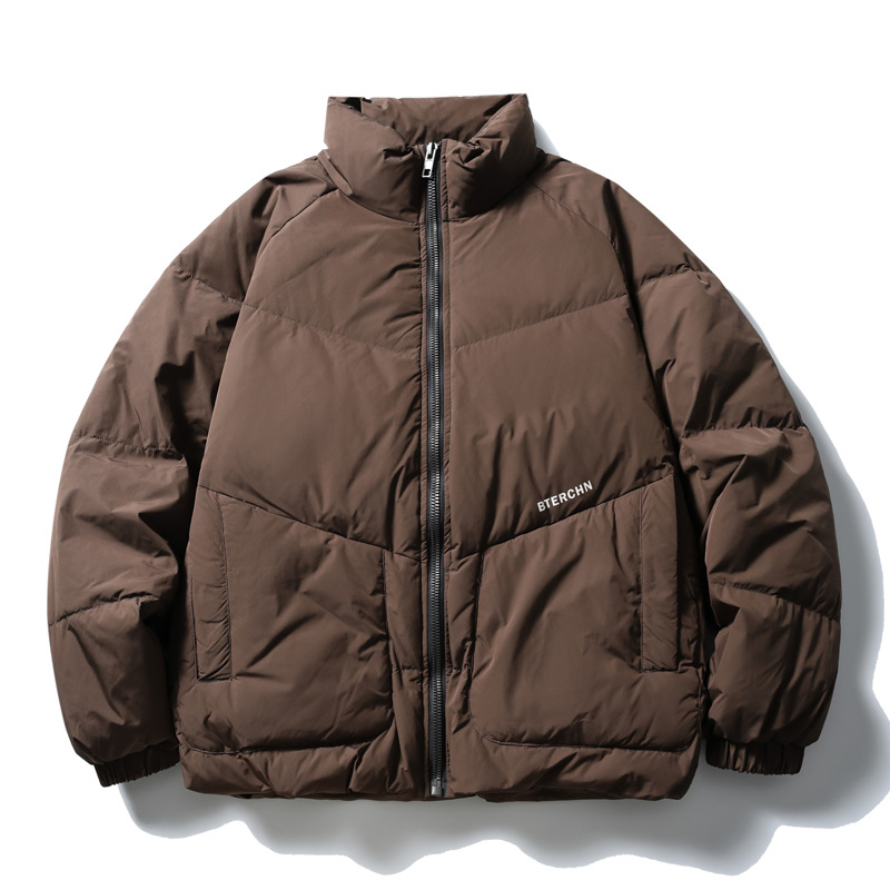Velvet winter Japanese retro warm down jacket for men and women