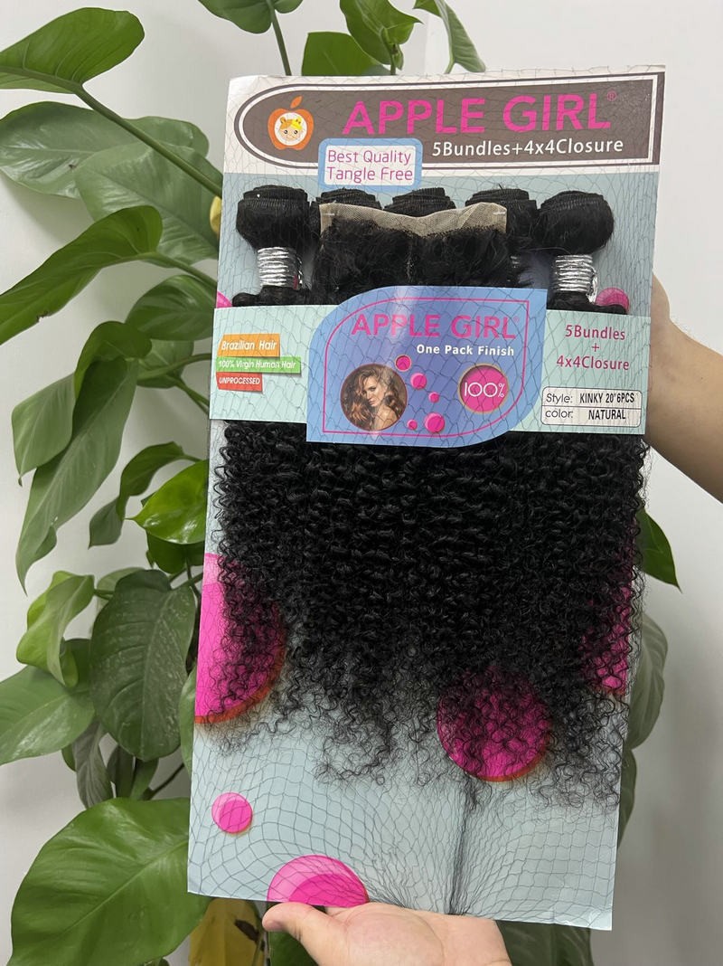 Extensiones de cabello humano con cierre natural de cortina de cabello real rizado africano Oromcabello