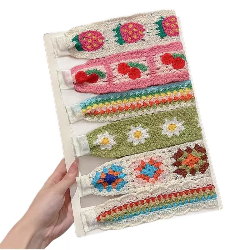 Вязаный детский ободок на запах Velcro?
