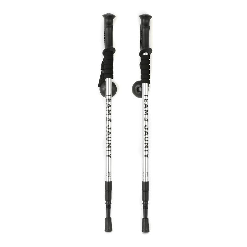 Trekking-Set, dreiteiliger Wanderstock mit geradem Griff, stoßdämpfender Konstruktion_voghion.com