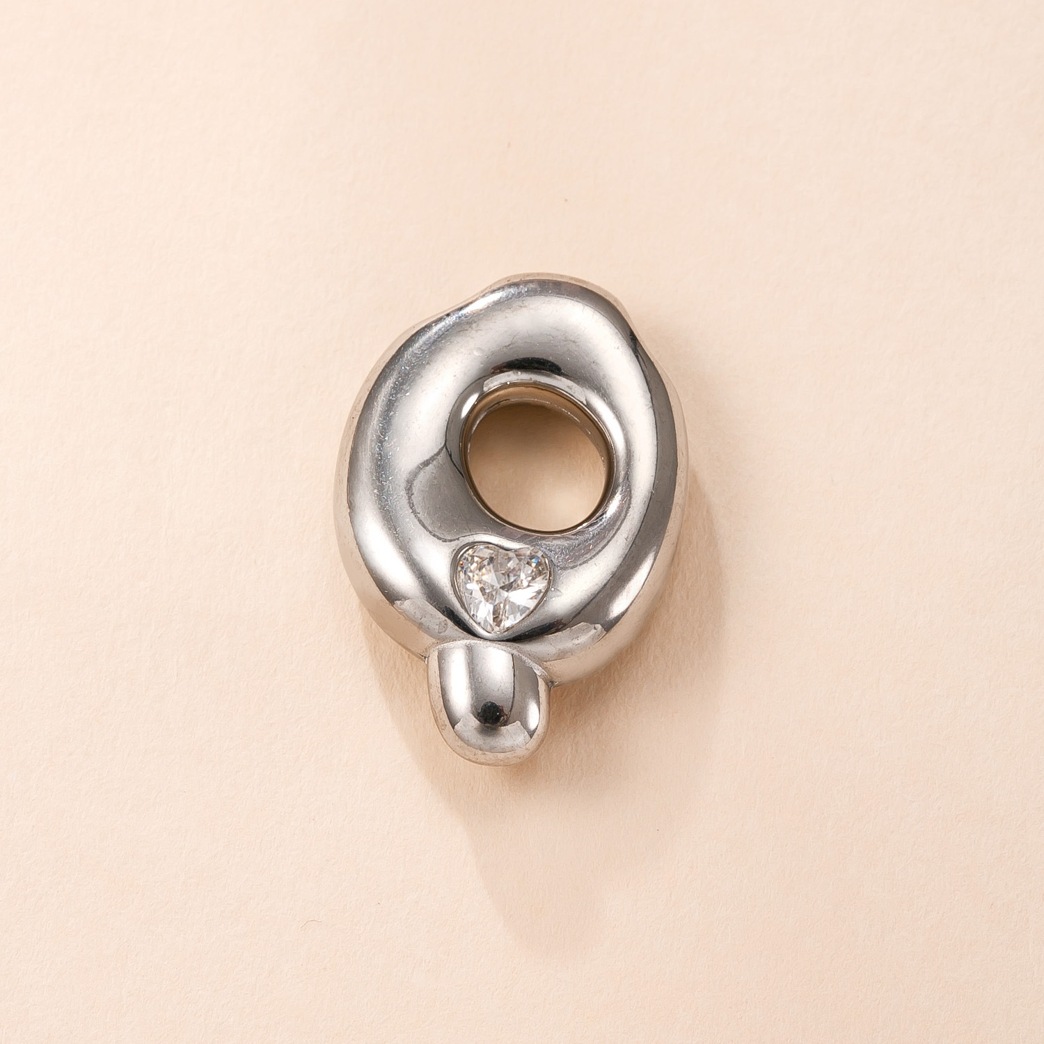 Colgante único transfronterizo de joyería de acero inoxidable fundición con incrustaciones de diamantes de color 26 letras accesorios de collar moda simple pulsera briy