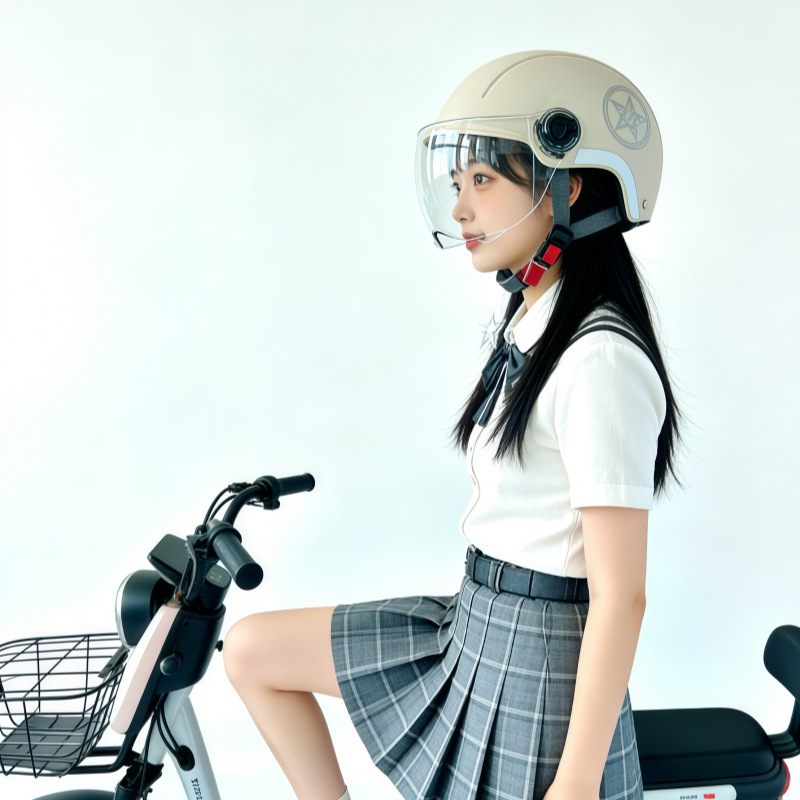 Golden Bell 3C Electric Vehicle Helmet, Unisex, Sun Protection, Motorcycle Half Helmet, Electric Scooter Helmet, 3C Certified Golden Bell 3C Electric Vehicle Helmet, Unisex, Sun Protection, Motorcycle Half Helmet, Electric Scooter Helmet, 3C Certified