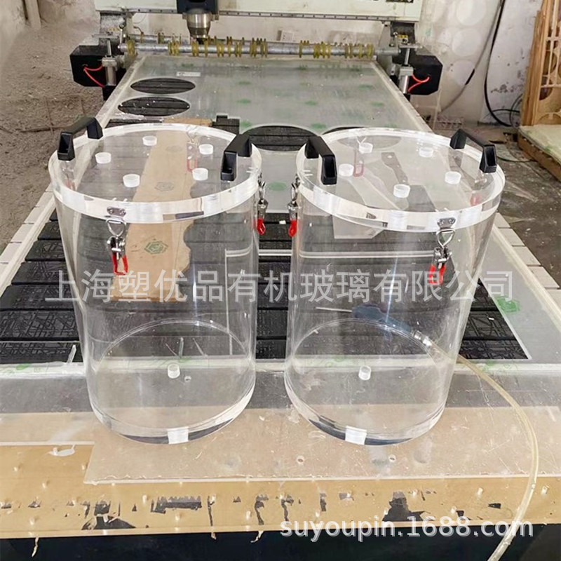 透明亚克力消泡桶  脱泡桶 过滤桶/筒 有机玻璃密封性能检漏仪