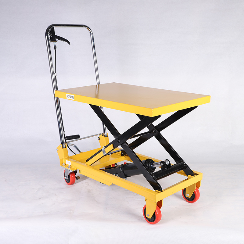 手动液压升降平台 磨具搬运 剪叉式手推移动小型固定式平台搬运车
