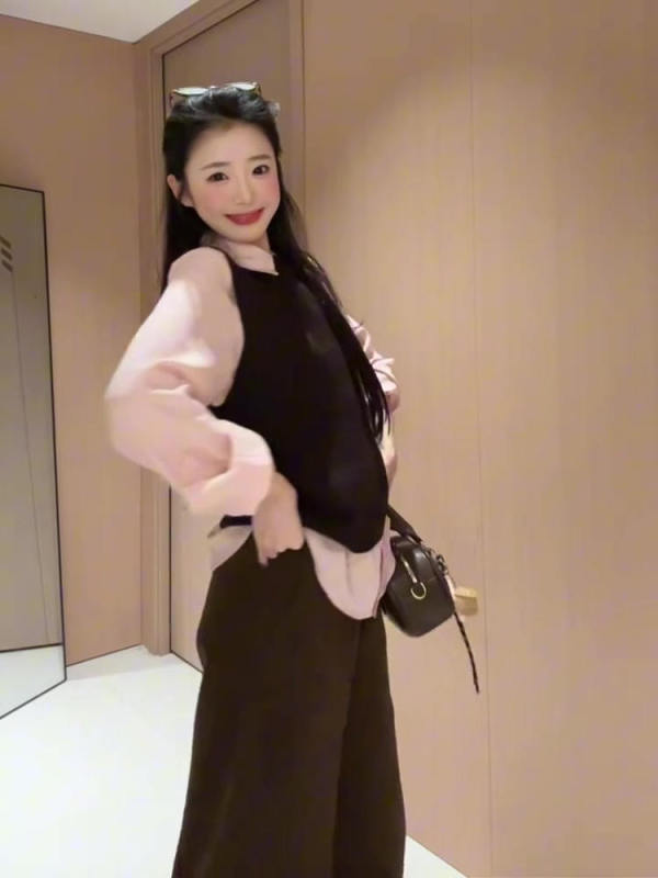 学院风棕色圆领马甲背心女2025新款早秋套装显瘦百搭衬衣开衫上衣|undefined